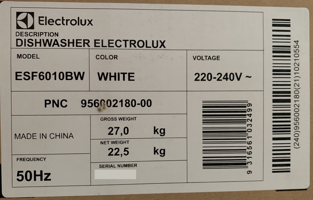 Review máy rửa bát Electrolux ESF6010BW 8 bộ nhỏ gọn
