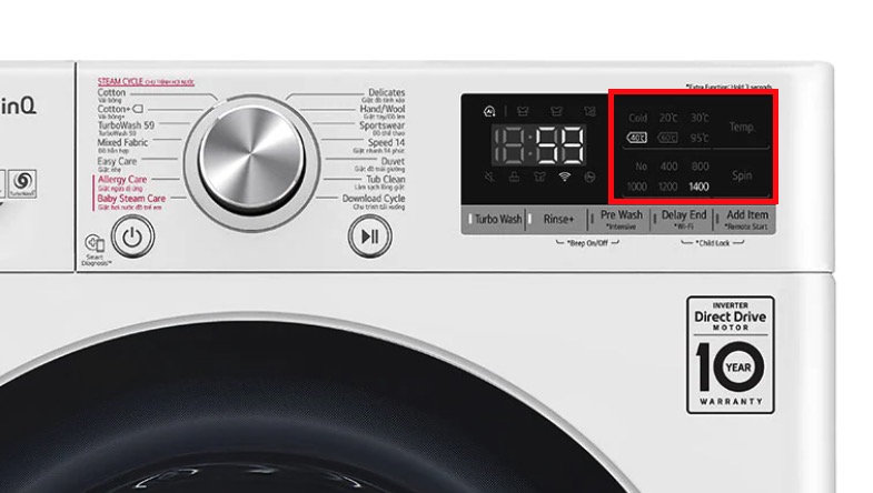 Đánh giá nhanh máy giặt LG FM1208N6W 8kg săn sale Shopee