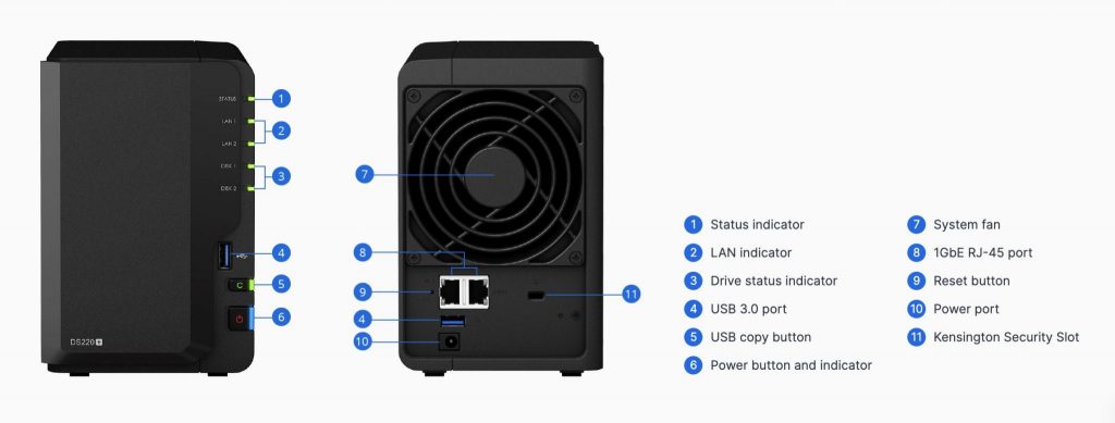 NAS Synology DS220+ 
