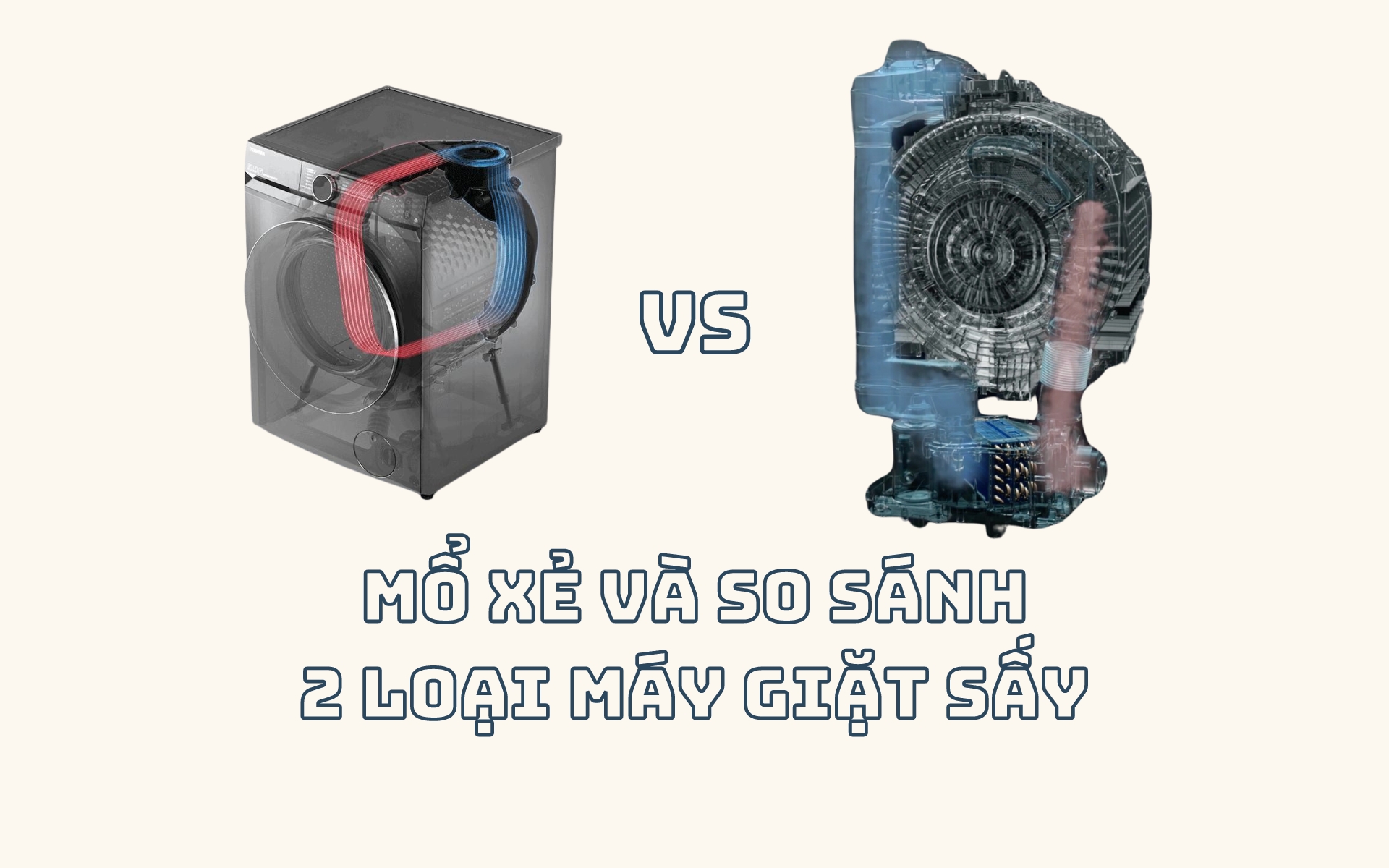 So sánh công nghệ sấy trong máy giặt sấy