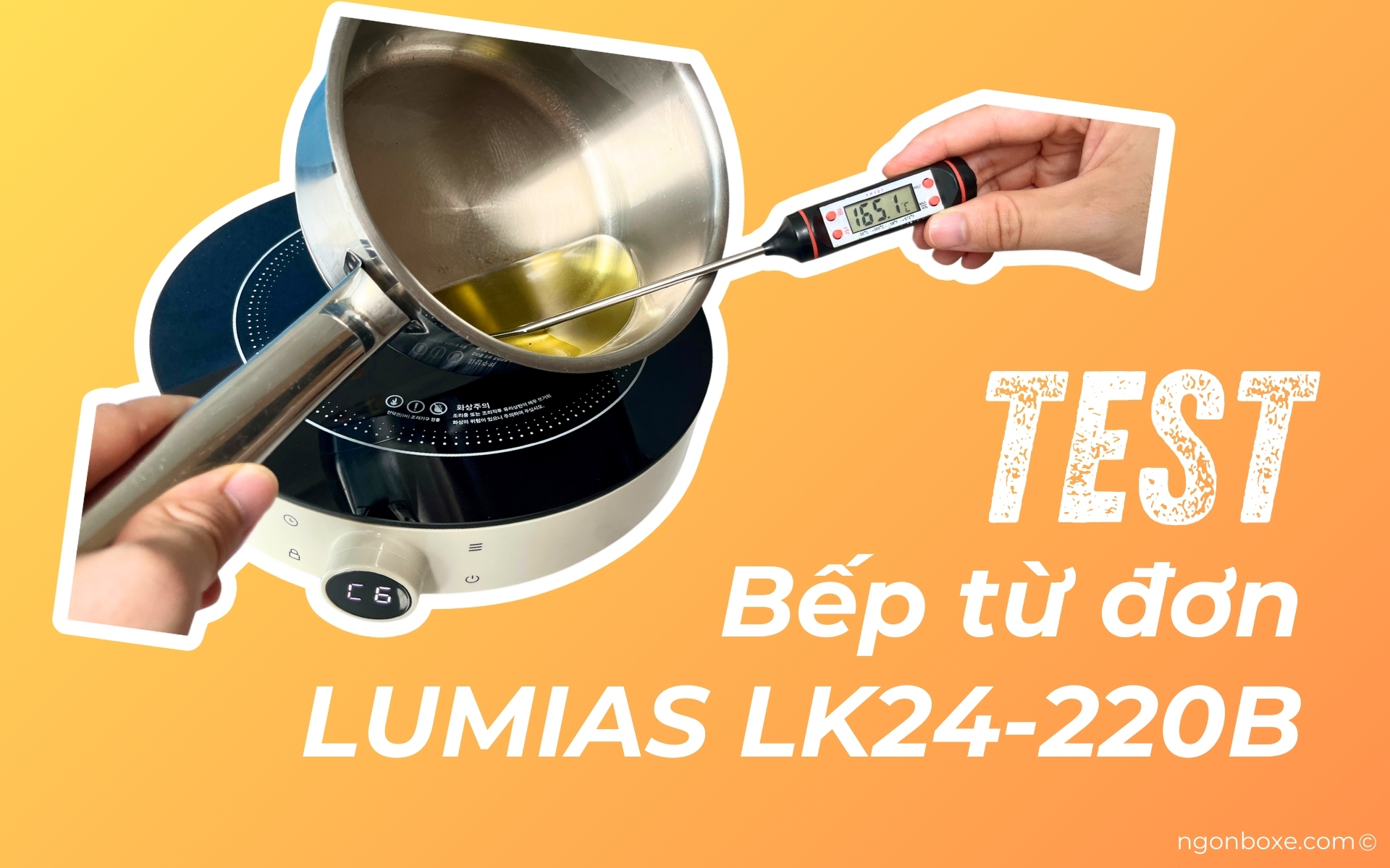Bếp từ đơn Lumias LK24-220B có tính năng giữ nhiệt cố định