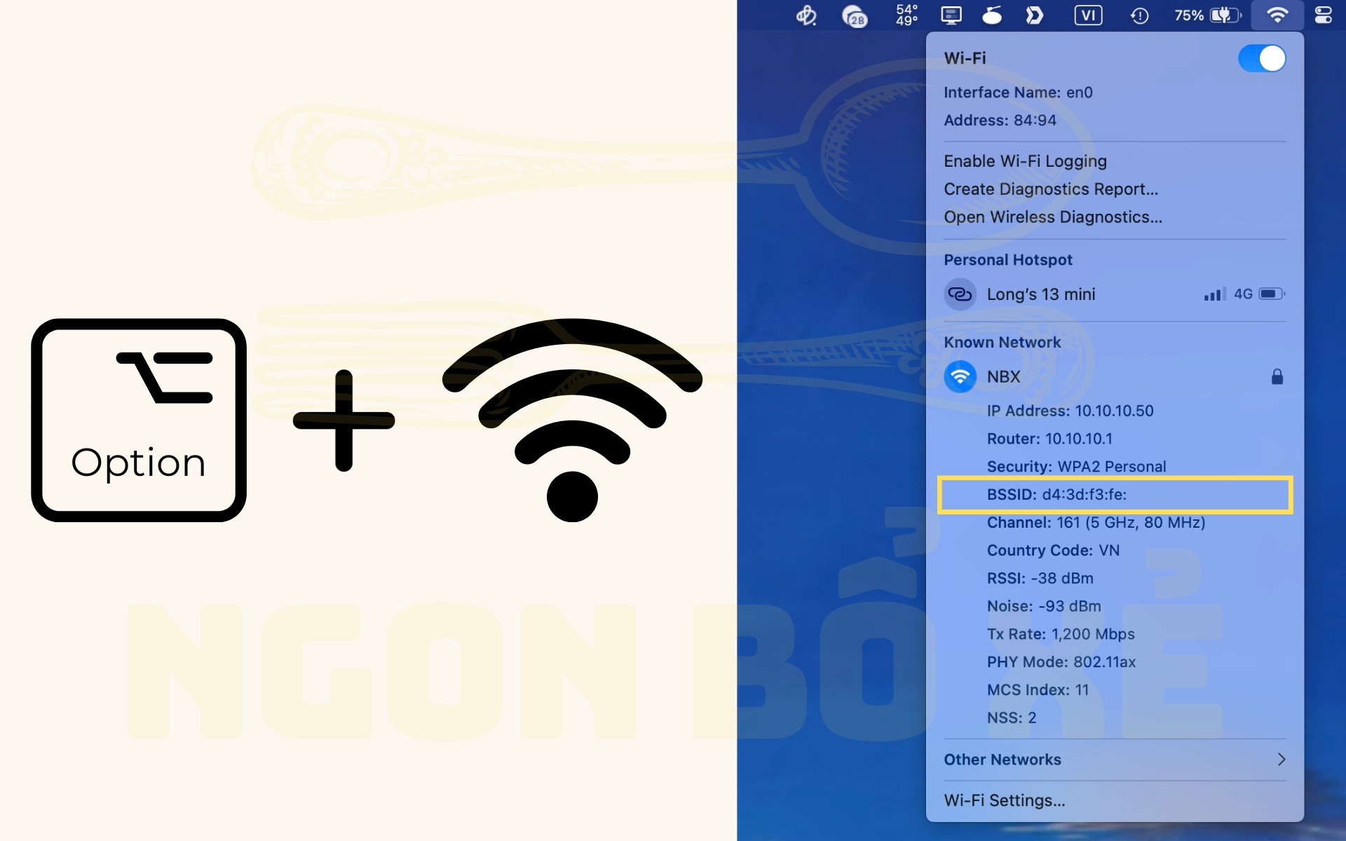 wifi bssid macos