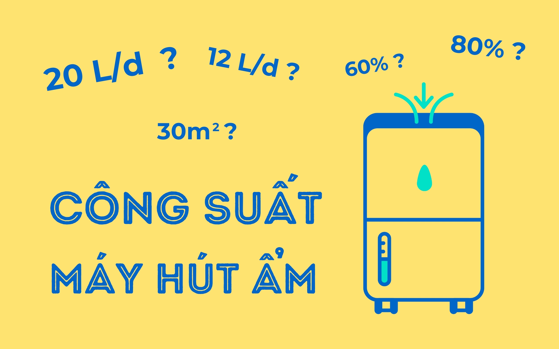 Tính công suất máy hút ẩm phù hợp với nhu cầu