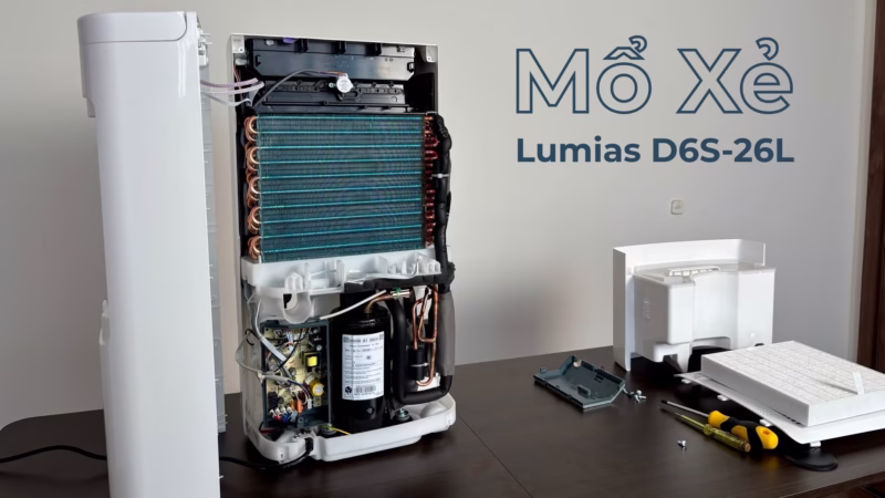 Mổ Xẻ máy hút ẩm và lọc không khí Lumias D6S-26L