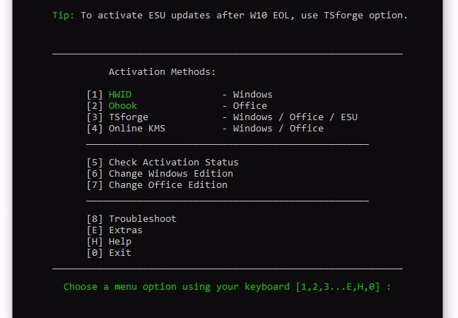 Hiểu hơn về công cụ Active Windows MAS