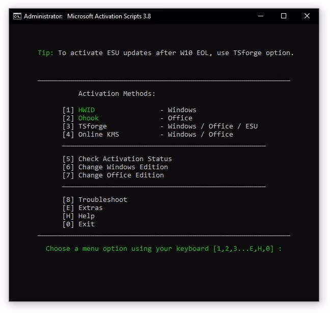 Hiểu hơn về công cụ Active Windows MAS